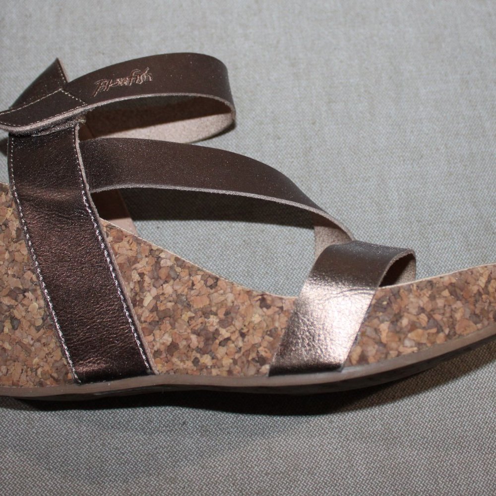 11a BLOWFISH MALIBU WEDGE PLATFORM SANDALS - 10 - BRONZE - Picture 6 of 8
